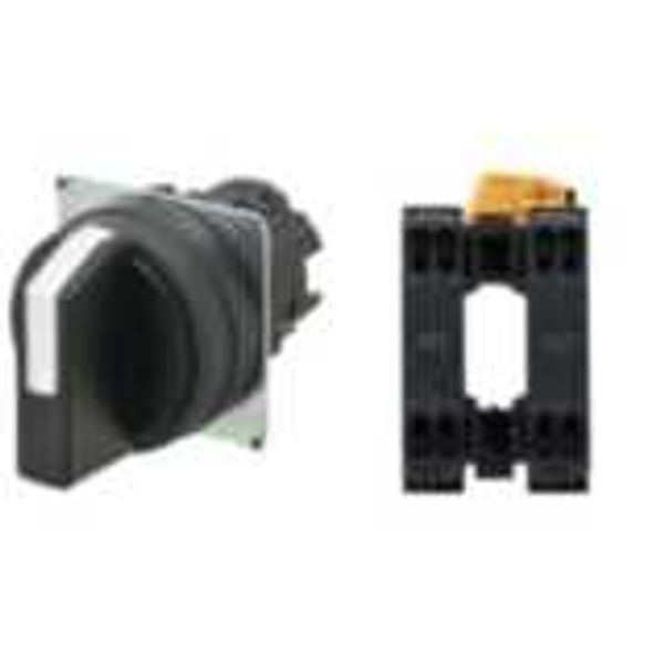 Selector A22NS Ã˜22, 3 position, NON-Lighted, bezel PLASTIC, AUTO RESET A2235666C image 2