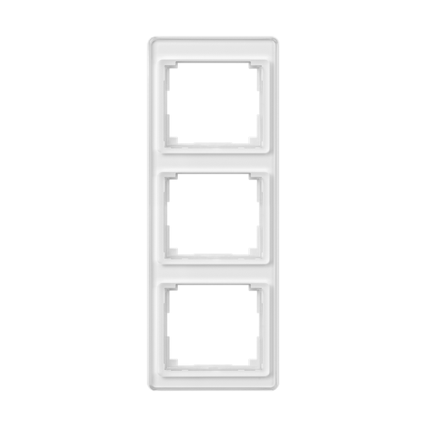 cover frame SL500 alpine white 3-fold vert. image 2