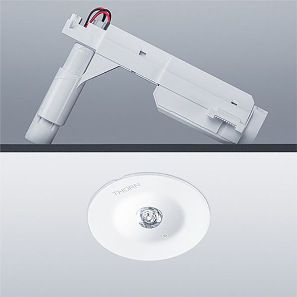 VOYAGER STAR MRCR ANT E3D WH - Emergency luminaire image 2