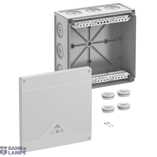 Junction box, Type of protection IP66/IP67/IP69, max. 35², IK09, Protection class II, Ui 690V AC, Ui 690V DC, DLG, DNV, VDE, Halogen free image 1