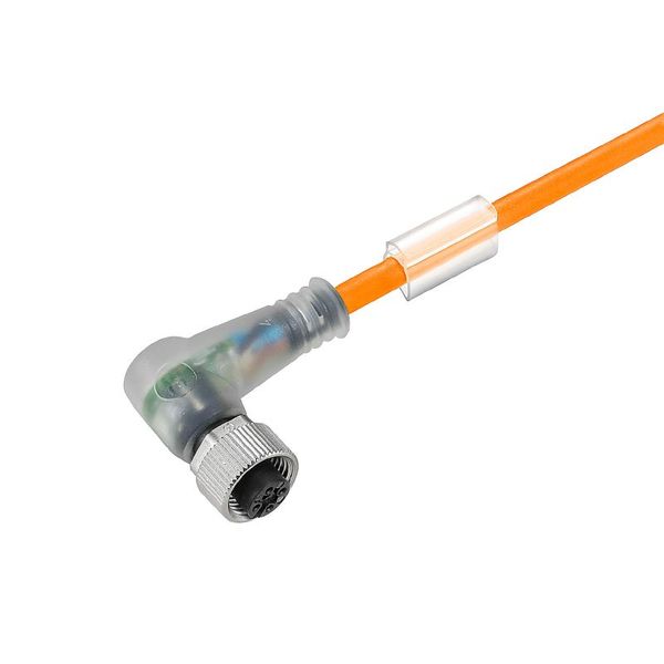 Sensor/actuator line, M12, Number of poles : 5, 1.5 m, Socket, angled, Shielded: No, LED: Yes, Sheath material: PUR, Halogen: No image 1