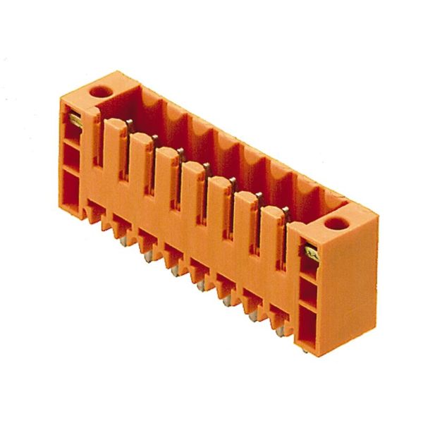 PCB plug-in connector, male header, Flange, THT solder connection, 3.50 mm, Number of poles: 12, 180°, Solder pin length (l): 3.2 mm, tinned, Basalt grey, Box image 1