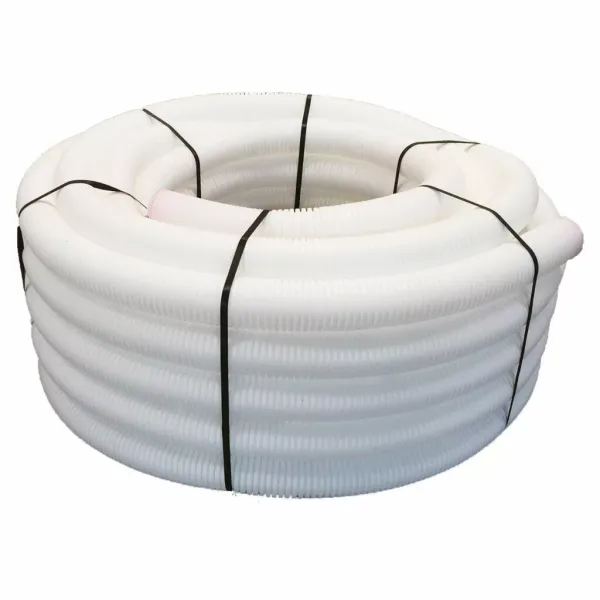 Flexible duct made with aluminium/polyester/micro-perforated aluminium walls to reduce air-flow noise and steel wire helix image 1