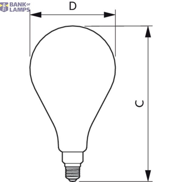 LED classic-giant 25W E27 A160 GOLD ND image 3
