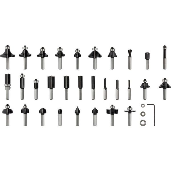 Router Bit Set 30 pcs Mixed 8 mm shank image 1