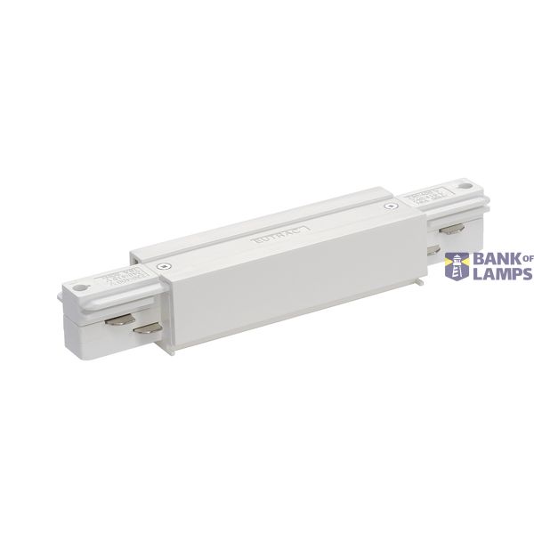 EUTRAC longitudinal connector, with feed-in capability, white image 1