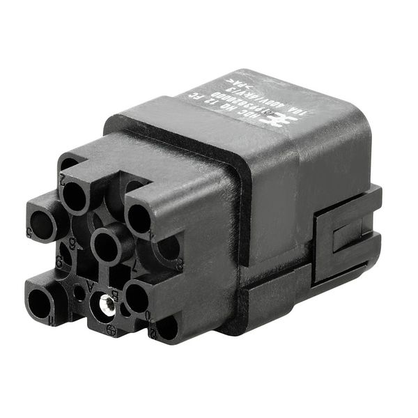 HDC insert, Female, 400 V, 10 A, Number of poles: 12, Crimp connection, Size: 1 image 1