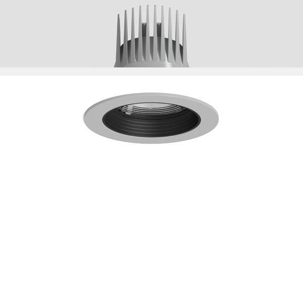 HELEDON maxi, 35 W, 3650 lm, 930, silver, DALI Recessed downlights, D  image 1