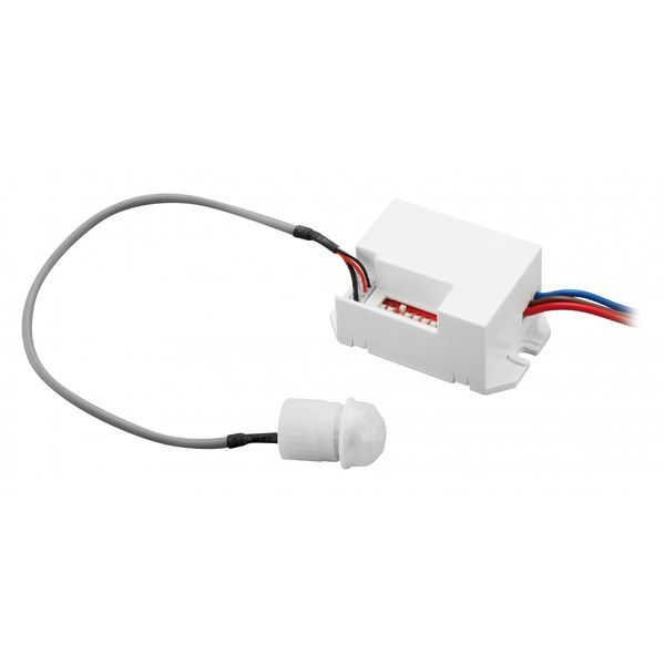 Motion detector CR-7, max 800W, AC220-240V, 50/60Hz, angle 360°, range 6m ± 1,8- 2,5m, IP20, working with LED, surface mounted, white housing image 1