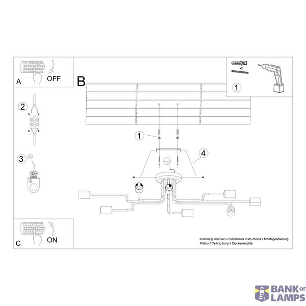 Chandelier VECTOR 8 white image 7