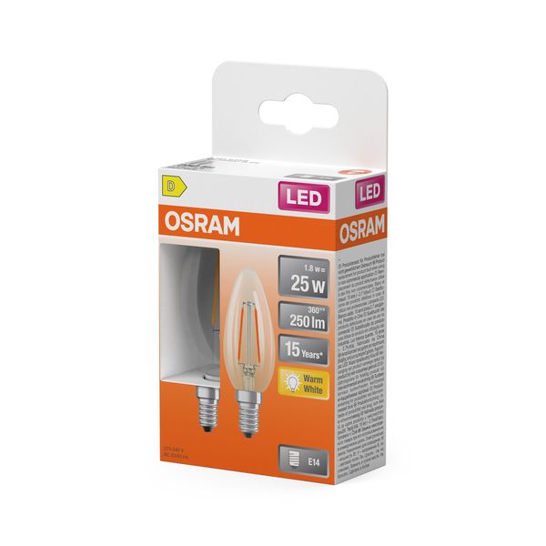 LEDSCLB25 1,8W/827 230V FIL E14 FS2OSRAM image 2