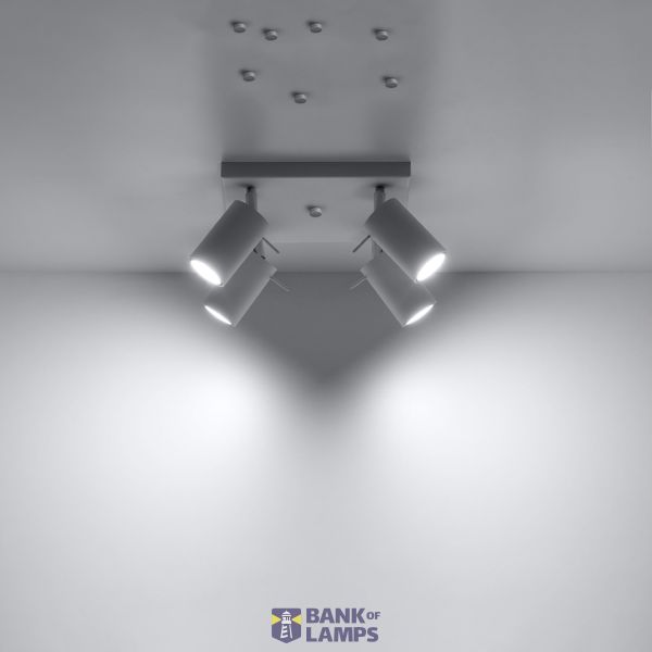 CEILING LAMP RING 4 WHITE GU10 4X40W IP20 image 5