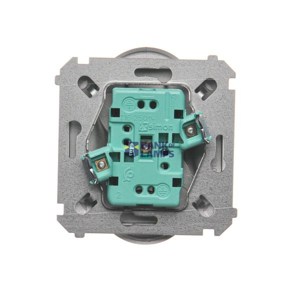 Single break push button with pictogras, (module), 10AX, quick connection, anthracite, metalic image 1