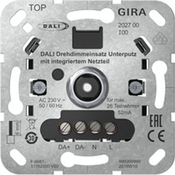 Uni-LED rotary dimming insert 202700 DALI UP power supply insert image 1