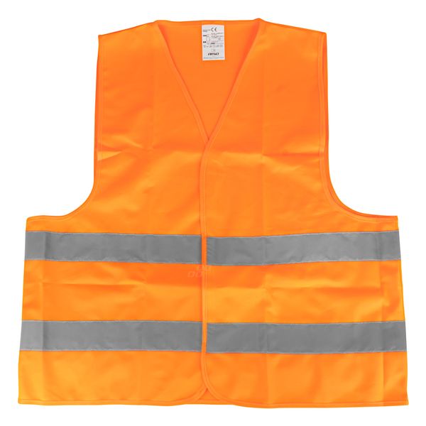 Safety vest XL orange with certificate AMIO-01735 image 1