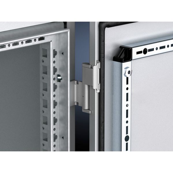 VX hinges 180Â°, precision-cast steel, RAL 7035 image 1