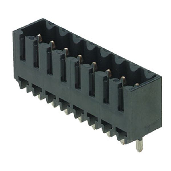 PCB plug-in connector, male header, closed side, THT/THR solder connection, 3.50 mm, Number of poles: 10, 180°, Solder pin length (l): 1.5 mm, tinned, black, Tape image 3