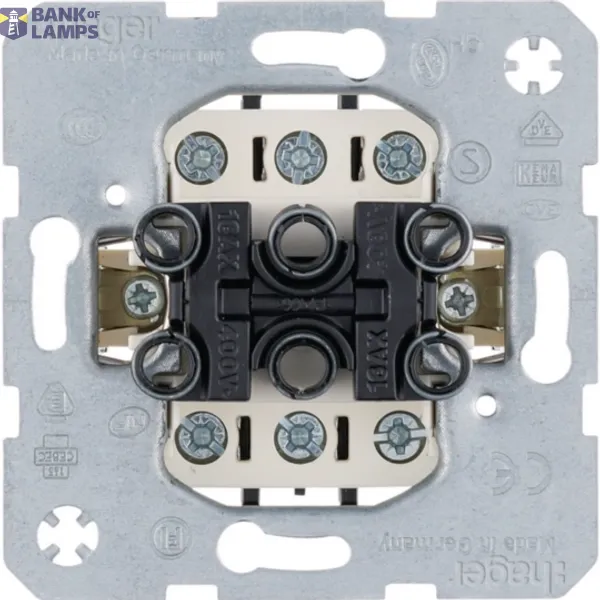 Rocker switch 3 x 1-pole From module inserts image 1
