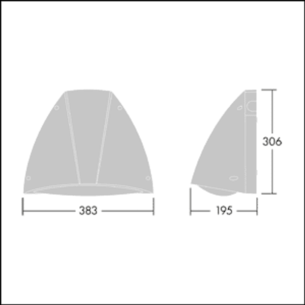 PIAZZA II LED 2700-840 HF E3 ANT - Wall mounted LED luminaire image 3