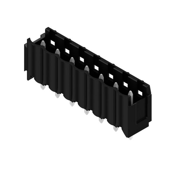 PCB plug-in connector, male header, Dovetails for fixing blocks, THT solder connection, 5.00 mm, Number of poles: 7, 180°, Solder pin length (l): 3.2 mm, tinned, black, Box image 7
