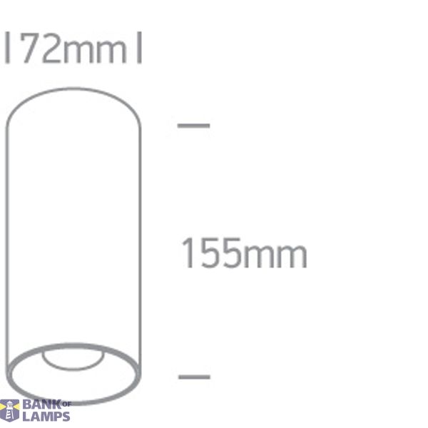 BLACK CYLINDER 15W WW 230V image 3