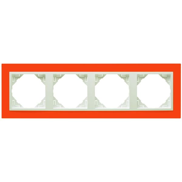 FOUR-GANG FRAME ORANGE/ICE image 2