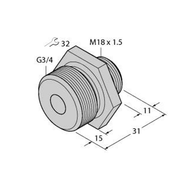 Accessories Screw-In Adapter   FCA-FCST-G3/4-A4 image 1