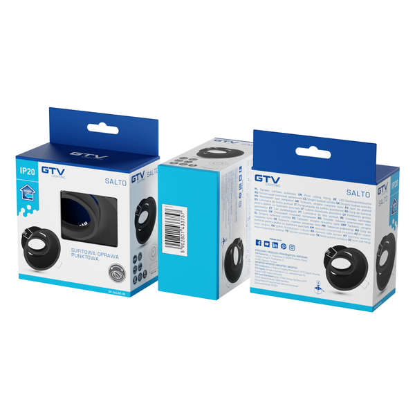 Spot luminaire housing SALTO, IP20, round, black image 2