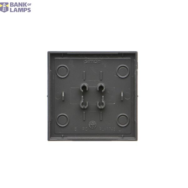 Buttoms for quadruple pushbutton / double roller blind pushbutton without pictogram, (rocker), Simon 24, IP20, black matt image 1