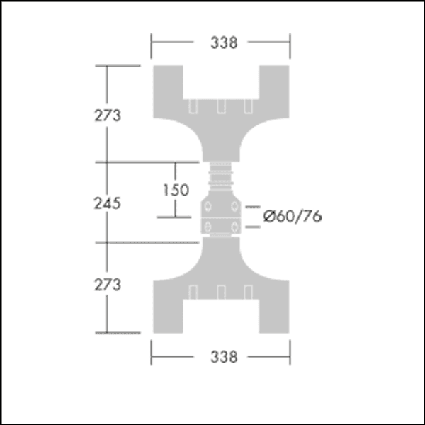 OLSYS2 MTP 60/76 x2 - Mounting accessory image 3