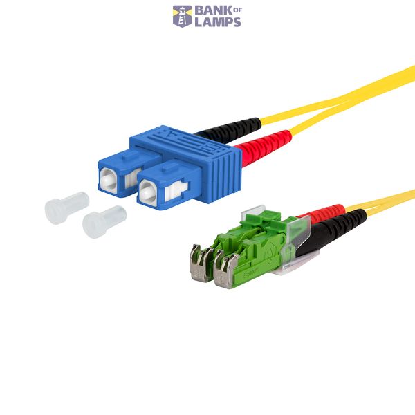 OpDAT patch cord SC-D/E2000-D APC OS2, 1.0 m image 1