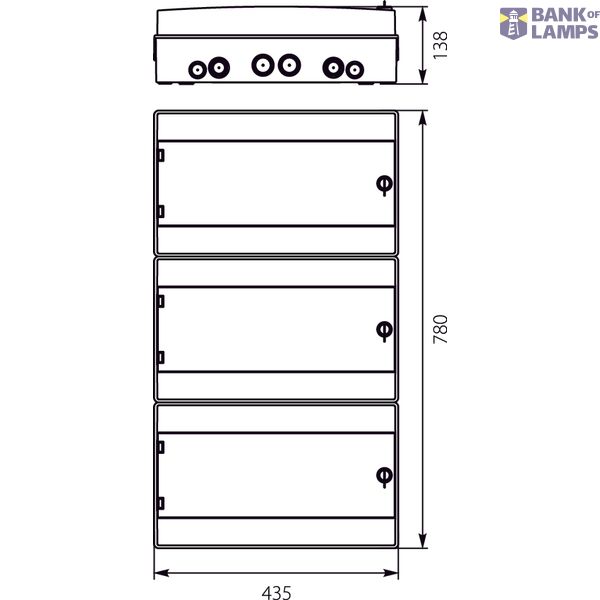 Hermetic switchboard RH-54/3B (white door) image 1