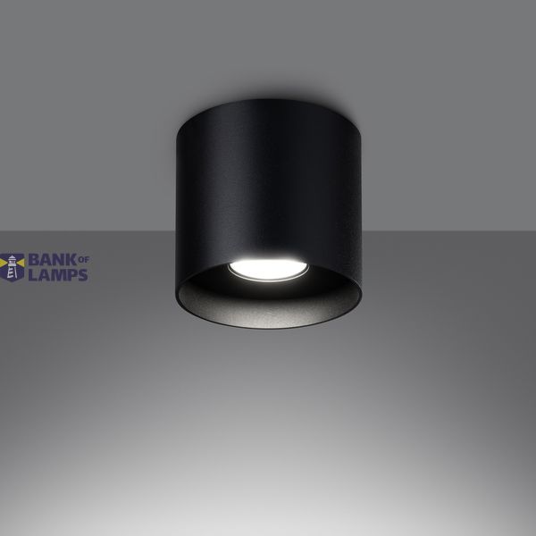 CEILING LAMP MICA BLACK GU10 1X10W IP20 image 4