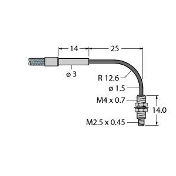 Plastic Fiber Single Conductor — Jacketed Optical Cable Made of Plastic Fiber   PIAT43TMB5 image 1