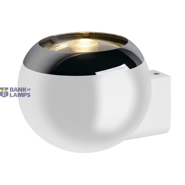 LIGHT EYE BALL Wall luminaire, chrome/white, QPAR111, max. 75W image 1