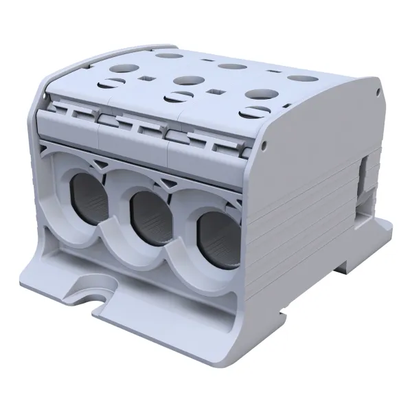 STB 95-3 Rail-mounted terminal block Al/Cu 87560 SIMBLOCK grey image 1