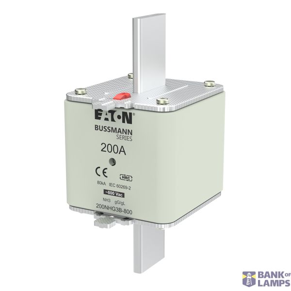 Fuse-link, LV, 200 A, 800 V AC, NH3, Class gG/gL image 1