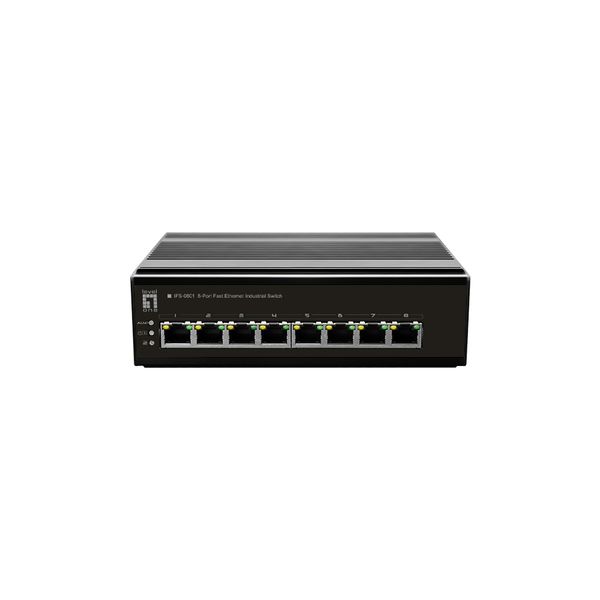 DIN-Rail Switch 8xRJ45 10/100, without power supply image 1