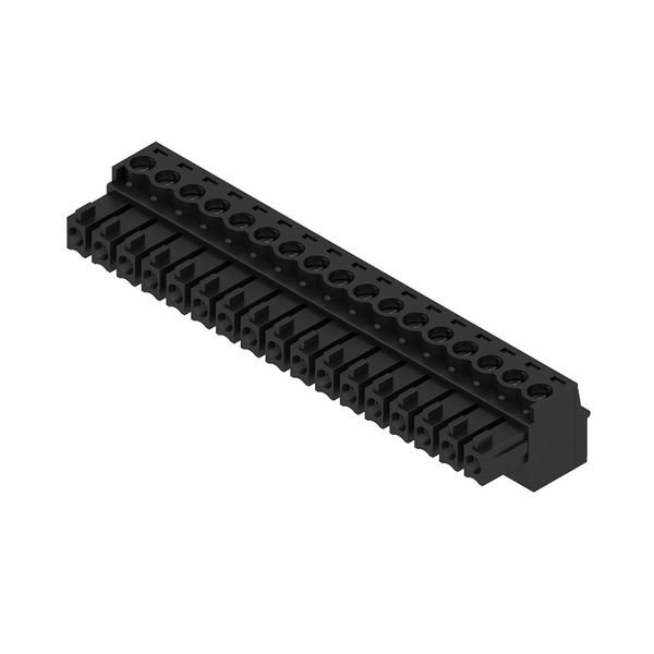 PCB plug-in connector, female plug, 3.81 mm, Number of poles: 17, 180°, Clamping yoke connection, Clamping range, max. : 1.5 mm², Box image 4