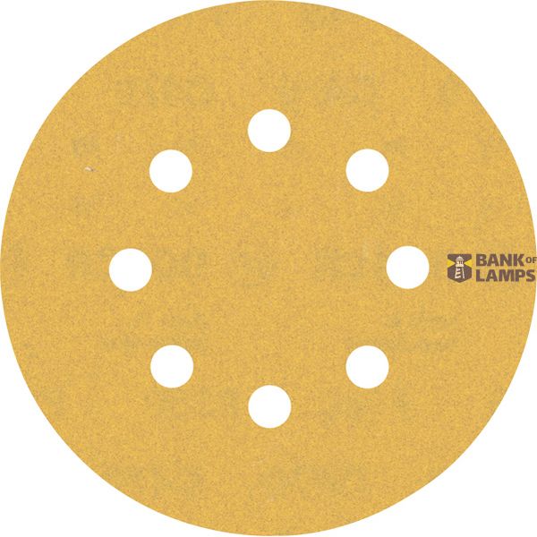 EXPERT C47 Sandpaper with 8 holes for Random Orbital Sanders 125 mm, G 18 5-pc image 1