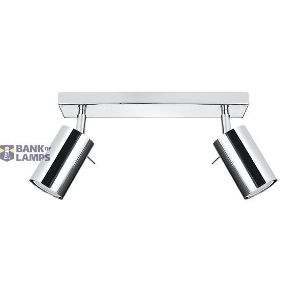 CEILING LAMP RING 2 CHROME GU10 2X40W IP20 image 3