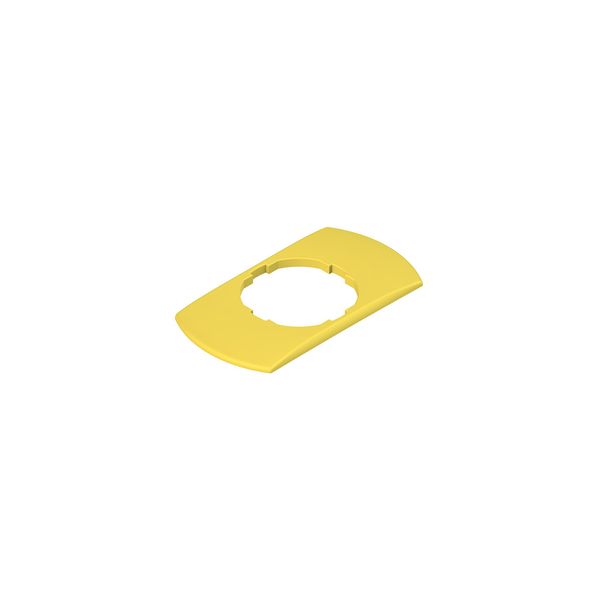 Rectangular label with shaped hole, 30x60 mm, no writing image 1