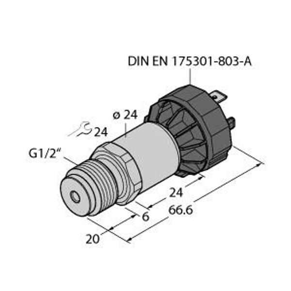 Pressure Transmitter With Current Output (2-Wire)   PT400R-2043-IX-DA91 image 1