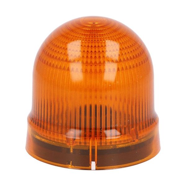 Blinking or steady light module. Ø62mm. BA15D fitting, orange, 24...230VAC image 1