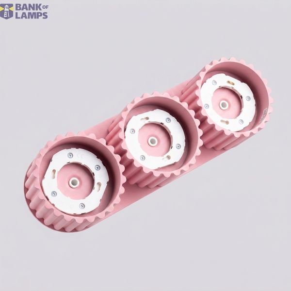 Ceiling lamp AURA 3 pink Gx53 image 7