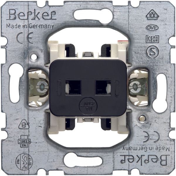 Push-butt. insert f. hotel card sw. cover 10A NC cont./NO cont., isol. image 1