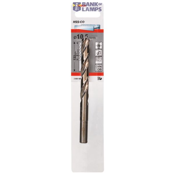 Metal drill bits HSS-Co, DIN 338 10,5 x 87 x 133 mm 1 pcs. image 2