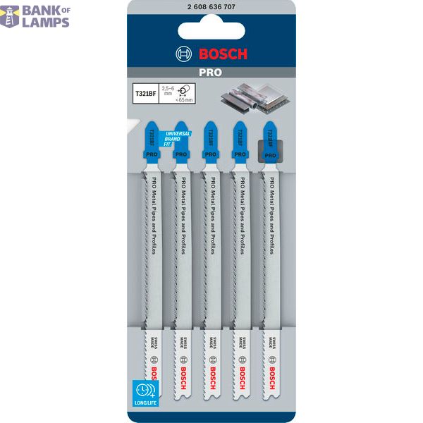 PRO Metal Pipes and Profiles T321BF Jigsaw Blade 5 pcs. image 2