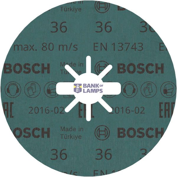 X-LOCK Fibre sanding discs, Ø125mm, G 36, R574, Best for Metal, 1pcs image 1