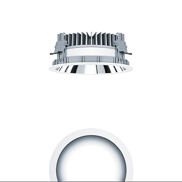 P-EVO R200L 3500-840 LDO AL WH - LED ceiling-recessed luminaire image 1